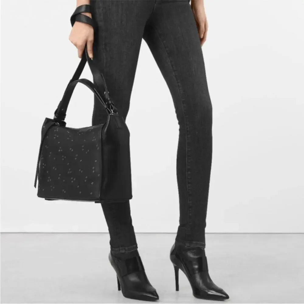 All Saints Junai North South Leather Tote